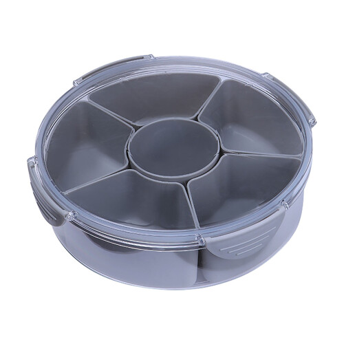 Veggie Tray with Lid 4 or 6 Compartments
