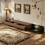 Extendable Walnut Tv Stand, 200-350cm, Dark Grey Base & 3 Drawers 2