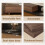 Extendable Walnut Tv Stand, 200-350cm, Dark Grey Base & 3 Drawers 4