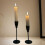 2 Black Iron Taper Candle Holders 1