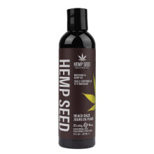 Huile de Massage et de Corps aux Graines de Chanvre, Parfum Plage - 8 fl. oz.