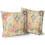 Fodere per cuscini boho arancione e verde acqua, set da 2, 50x50 cm 1