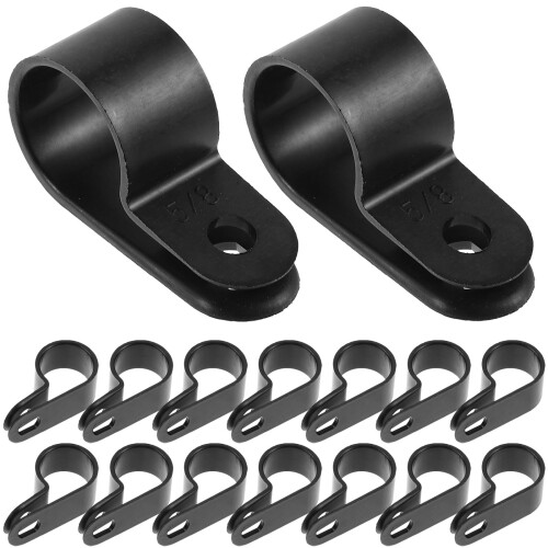 PVC R-type kabelklemme til vægmontering – 50 stk.