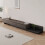 (Black Walnut) Extendable Grey Tv Stand, 200-350cm, Dark Grey Base & 3 Drawers 2