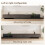(Black Walnut) Extendable Grey Tv Stand, 200-350cm, Dark Grey Base & 3 Drawers 3
