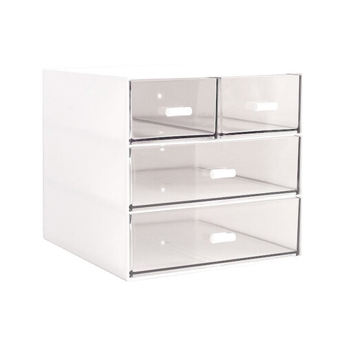 4-Drawer Desktop Organizer for Cosmetics & Stationery