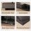 (Black Walnut) Extendable Grey Tv Stand, 200-350cm, Dark Grey Base & 3 Drawers 4