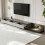 (Grey) Extendable Grey Tv Stand, 200-350cm, Dark Grey Base & 3 Drawers 2