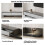 (Grey) Extendable Grey Tv Stand, 200-350cm, Dark Grey Base & 3 Drawers 4