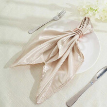 BalsaCircle Satin Dinner Napkins 20" 50 Pack
