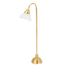 Miniaturowa lampa podłogowa LED w skali 1/12 do domku dla lalek