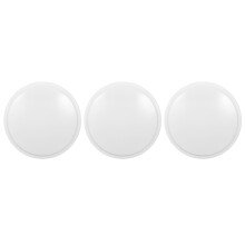 Circular PVC Ceiling Lamp Shade, Silver, 25 cm, 3 pcs