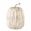 White Gold Foam Pumpkin 21cm – Paintable Fall Decor 1