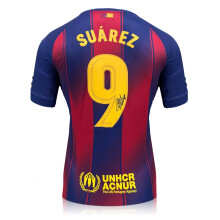 Luis Suarez Signed Barcelona 2025-26 Home Football Shirt