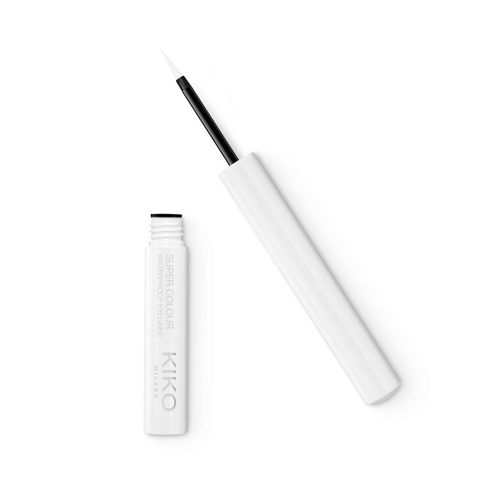 Kiko Milano Unisex 01 White Super Colour Waterproof Liquid Eyeliner 1.7Ml In - Image 4