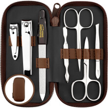 marQus Manicure Set Solingen - 7-delige Exclusieve Nagelknippers Set in Echt Leren Etui