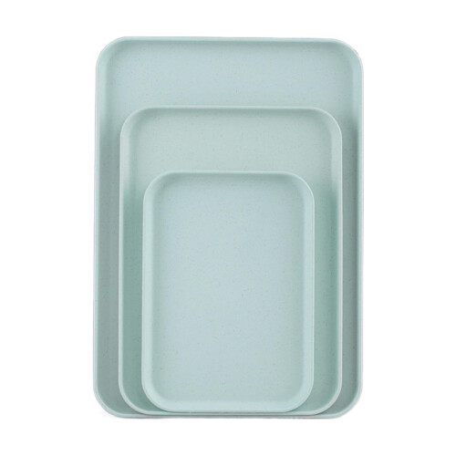 Birch Plastic Serving Tray – Large, Stackable, Food-Grade