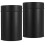 Black Tinplate Tea Canister with Lid – 2 Pack 1