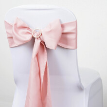 Polyester Chair Sashes Mauve 6" x 108" Pack of 5