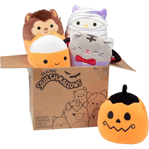 5" Halloween Squishmallow Plüschtier, 5er-Pack