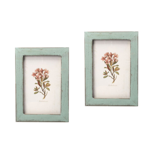 Wooden Photo Frame 6 Inch Light Blue