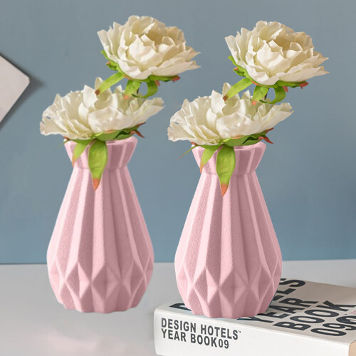 2 Pack 6" Ceramic Vases – Modern Boho Home Decor
