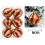Weihnachtskugel-Anhänger, dekorativ, bruchsicher, 60 mm, 6er-Set 1