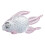 Shine Clear Fish Statue Tasteful Decorative Accent for Any-Pink 1
