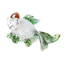Multicolored Artificial Crystal Carp Fish Miniature-Green Grass
