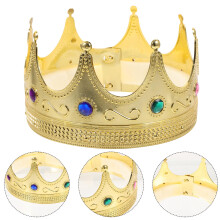 Kids King Crown – Golden Plastic Birthday Party Prop