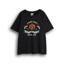 (5-6 Years) Minecraft Short Sleeved T-Shirt (Boys Black)