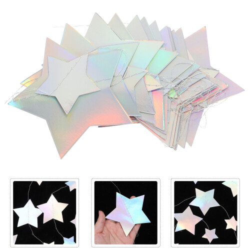 Star Paper Banner Set – Assorted Colours, 400 cm