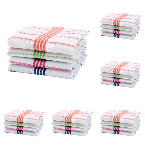 4-Pack Cotton Kitchen Dishcloths 35 x 35 cm