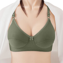 Admvng Women's Front-Button Bra – Wire-Free, Seamless,