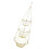 Rustics Metal Rose Floral Fruit Basket Foldable 3 Tiers-Gold 1