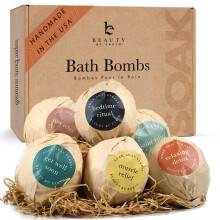 Set di Bombe da Bagno, Fatto negli USA con Ingredienti Naturali e Biologici, Regali Spa Rilassanti