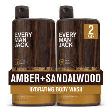 Every Man Jack Amber+Sandelholz Hydratisierende Männer Körperwäsche für Alle Hauttypen
