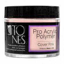 Tones Pro Acryl-Nagelpulver, Cover Pink (Sanftes Nude Pink), (1,5 Fl Oz) - Langanhaltend & Nicht Vergilbend für Nagelverlängerungen