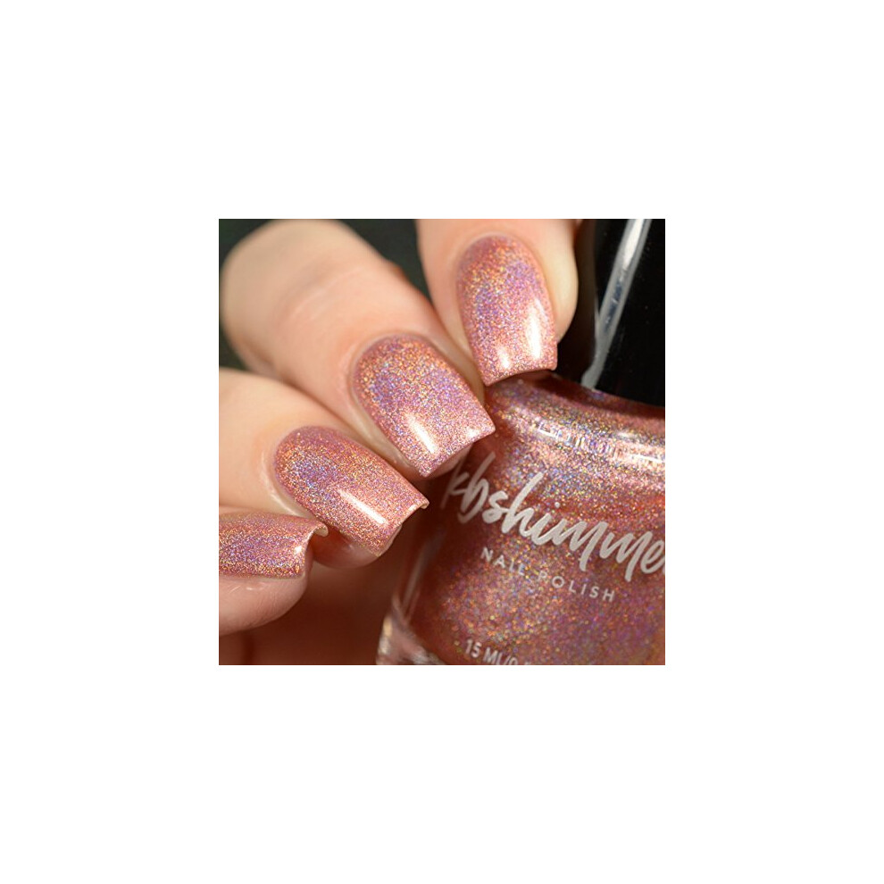 Kbshimmer Gold/Pink Stop And Smell The Rosã© Nail Polish- 0.5 Oz Full Sized Bottle