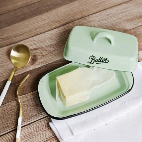 Keramik-Butterdose mit luftdichtem Deckel