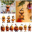 Mini Pumpkin Resin Pendant Keychain – 1pc 1