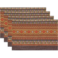 Linen Placemats Set of 4 – 12x18 in, Double-Layered