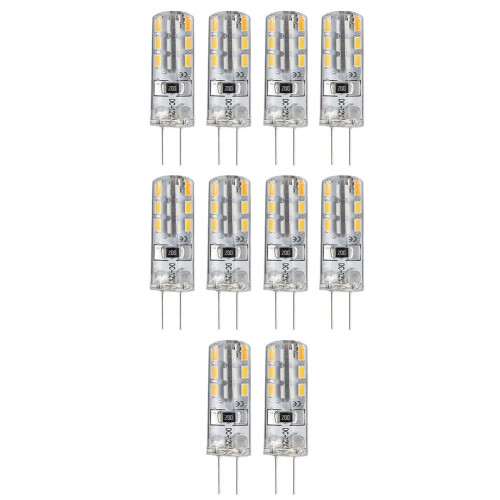 10pcs G4 LED Bulbs 12V 3W Mini Silicone Spotlight