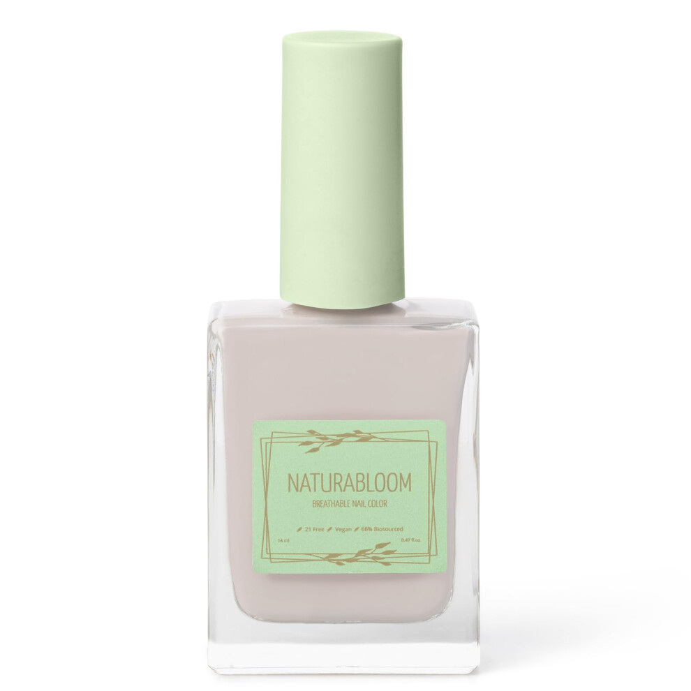 Naturabloom Breathable Premium Long Lasting Nail Polish (Moon Dust) - Vegan & Toxin-Free