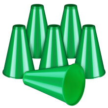 Megafono in plastica verde da 19,5 cm