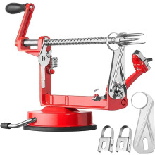 Apple Peeler Slicer Corer with Stainless Steel Blades and
