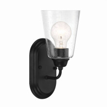 Zane 1-Light Matte Black Wall Sconce