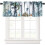 Sea Turtle Valance, Blue Teal Nautical Print Polyester 1