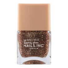 Nails Inc 45 Sekunden Speedy Gloss, Gigi, Goldglitter, Metallic, Langanhaltend, Schnell trocknend