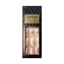 KISS imPRESS Colección Couture Manicura Postiza, Woo, con Acentos Joyas, Incluye 30 Uñas Falsas